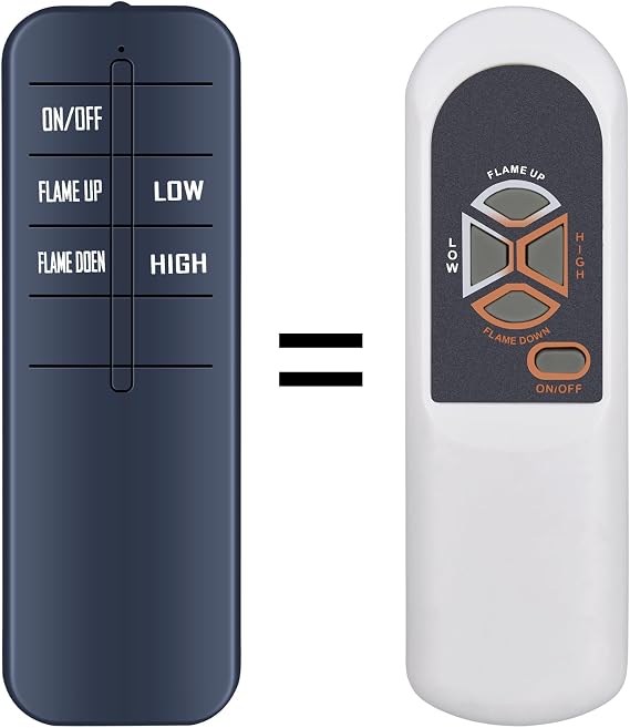 PZL Remote Control for Heat Surge Electric Fireplace Heater Model B C CS