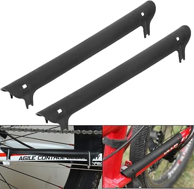 2 Pcs Bicycle Frame Chain Chainstay Plastic Protector Guard Pad