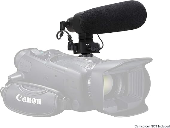 Canon EOS M50 Advanced Super Cardioid Microphone (Stereo/Shotgun) with Dead Cat Wind Muff