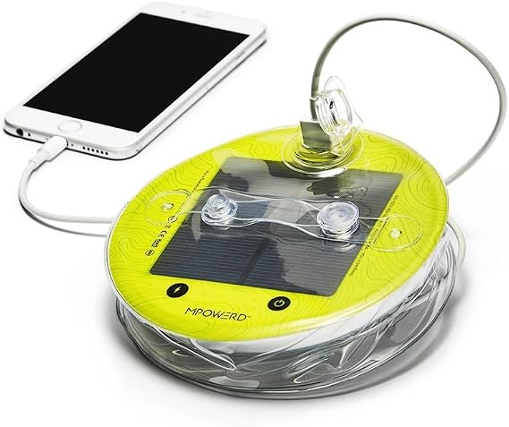 MPOWERD Luci Pro Series: Rechargeable Solar Inflatable LED Lantern + Charger, up to100 hrs and 360 Lumens, Waterproof, Camping, Backpacking, Emergencies
