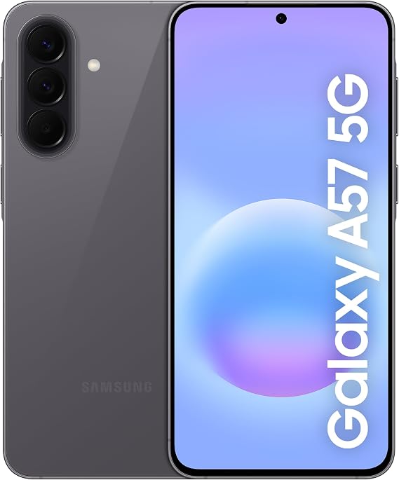 Samsung Galaxy A57 5G Smartphone, Awesome Grey, 128GB Storage