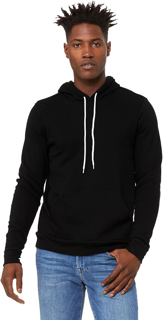 Bella + Canvas Unisex Poly-Cotton Fleece Pullover Hoodie (3719) DEEP HEATHER
