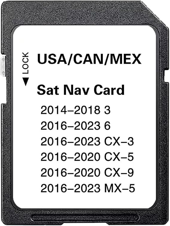 Upgraded Navigation SD Card for Newest Map Version 3 6 CX-3 CX-5 CX-9 MX-5 2014-2023 USA/Canada/Mexico New Map