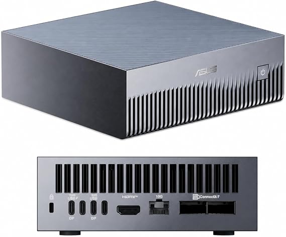 ASUS Ascent GX10 Personal AI Supercomputer, NVIDIA GB10 Grace Blackwell Superchip, 128GB LPDDR5x Unified Memory, 2TB NVMe SSD, DGX OS, Wi-Fi 7, 10GbE, AI Workstation for Local LLM and RAG