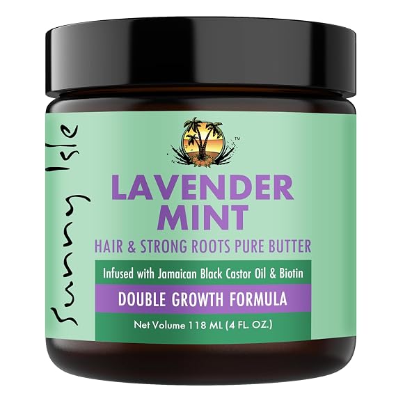 Sunny Isle Lavender Mint Hair & Strong Roots Pure Butter 4oz