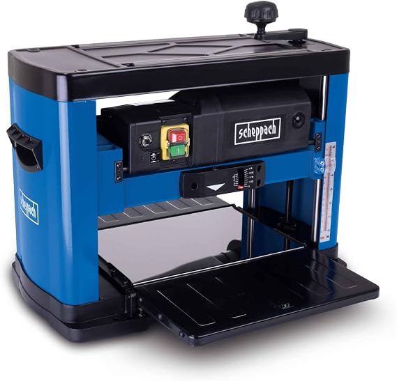 Scheppach PLM1800 Thickness Planer, 1500W, 330mm Width, 152mm Height, Auto Feed & Crank Adjustment