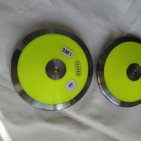 Discus 73% Rim Weight with WA(IAAF) Certified- Medium Spin Discus Throw for Outdoor Sports Track & Field Discuses 1.6KG High School and Colleges Competition