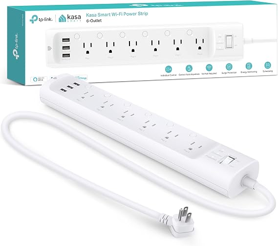 Kasa Smart Plug Power Strip HS300, Smart Outlet, No Hub Required