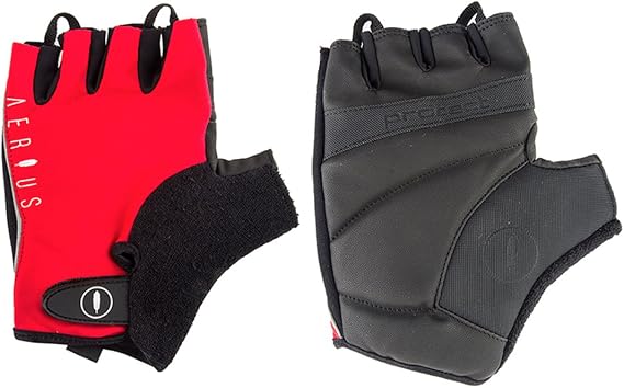 AERIUS Classic Short Finger Cycling Gloves - SO-2202 (Red - L) | cycling-gloves