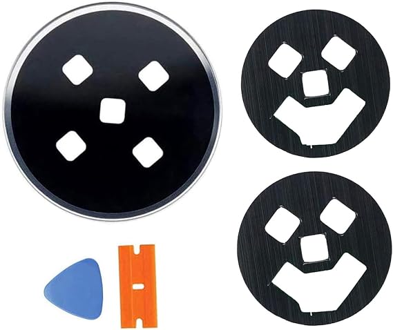 Ubrokeifixit Galaxy Watch Back Rear Lens Glass with Tape Replacement for Samsung Galaxy Watch 46mm SM-R800 R805/Galaxy Watch 42mm SM-R810 R815 Black(Rear Cover NOT Included)