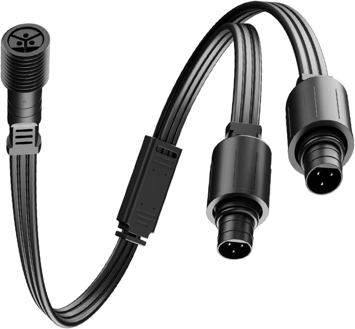 Waterproof Splitter Y-Type Cable For Eufy E22 T8L02 Connector Outdoor Light Installations IP65 Protection 300V Pure Copper Core Secure Connections Quick Expansion Reliable