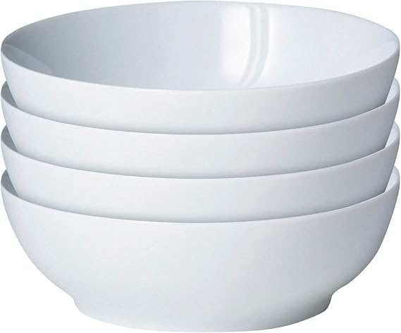 Denby White By 4 Piece Cereal Bowl Set