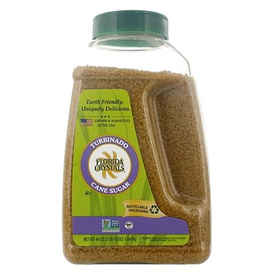 Florida Crystals Turbinado Sugar 44 Ounces Pack of 2