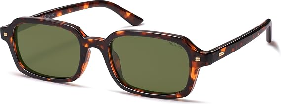 SOJOS Trendy Rectangle Polarized Sunglasses Womens Mens SJ2610