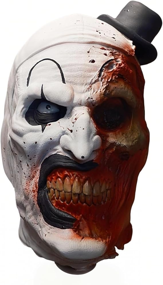 Art The Clown Mask Scary Killer Clown Masks Full Head Latex Halloween Terrifier Costume For Adults
