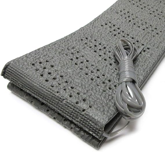 Grey Universal Steering Wheel Cover Lace-On Cushion Grip Accessory Auto Vehicle