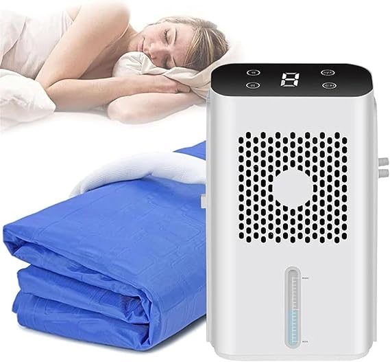 Water Cooled Mattress Pad,Water Cooling Pad Bed Cooling System,Low Noise Portable Bed Chiller Water Tank for Summer(160 * 70cm)