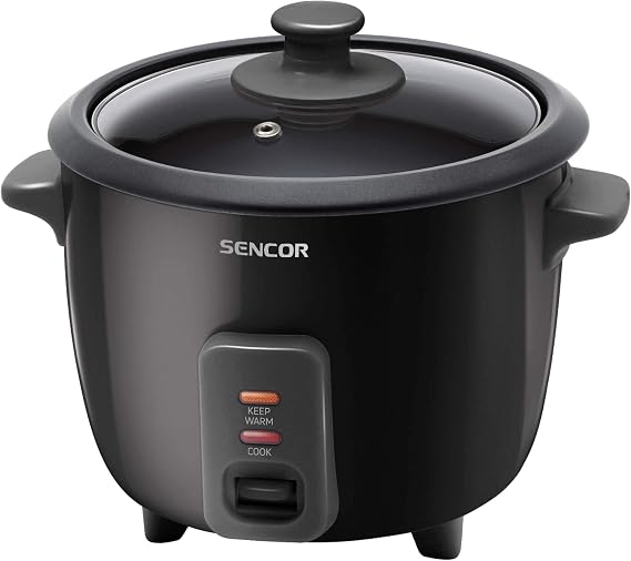 Sencor SRM 0601BK Rice Cooker with Indicator Lights, 300 W, Black