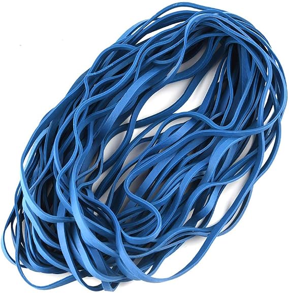 Large Rubber Bands 12 Inches Heavy Duty Large Rubber Bands Strong Elastic Bands for Office Supply, File Folders, Garbage Cans, 30 Pack (Blue)