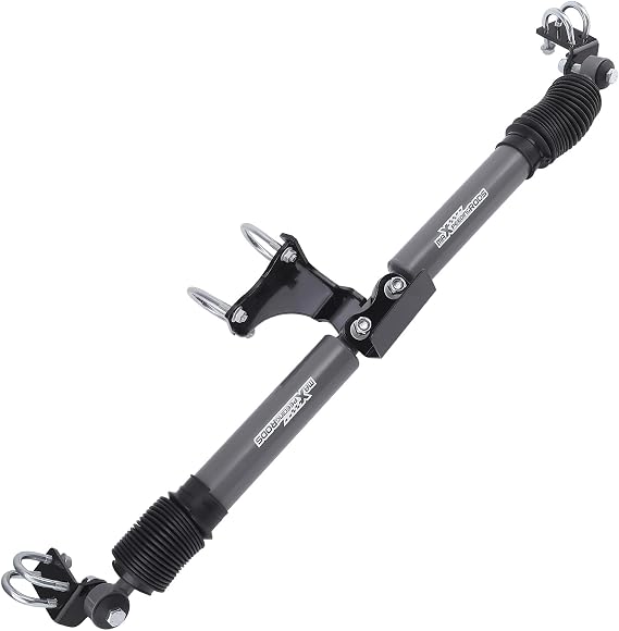 maXpeedingrods Dual Steering Stabilizer for 2-8" Lift Jeep Wrangler JK JKU | Dual Steering Stabilizer for 2007-2018 Jeep Wrangler JK JKU, for 2" or More Suspension Lift, G1 Upgraded Version
