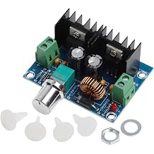 XH-M401 DC Step-Down Module Adjustable Voltage Regulator Board 4-40V Input 1.25-36V Output 8A for Max for PWM Control with Overcurrent Protection for DIY Electronics Projects