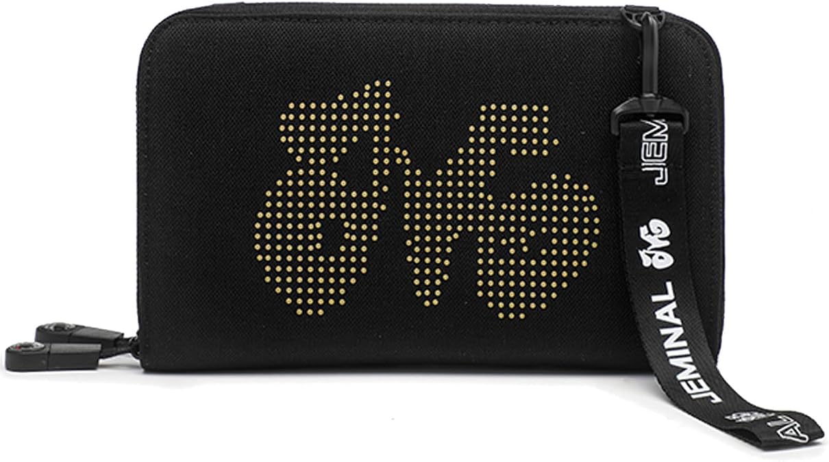 JEMINAL Compass Zipper Head Double Crossbody Bag Shoulder Bag Men Women Fashion Personalized