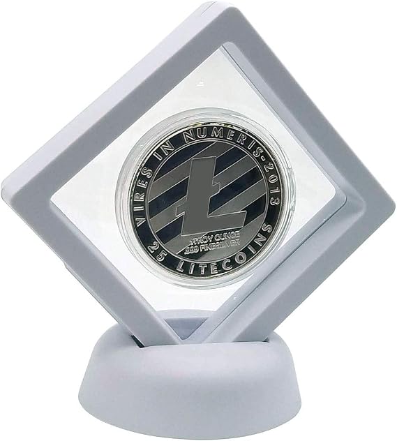 SUPIA Actual Physical Lite Coin with Silver Plating Display Iem Case and Box Collector's Set (Silver Lite Coin)