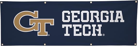 Georgia Tech Yellow Jackets Banner - Polyester - 2' x 6'