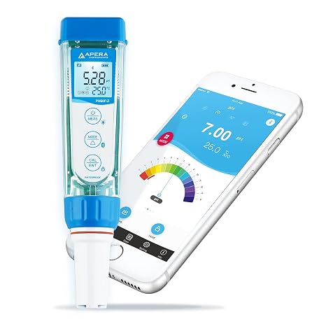 Apera Instruments PH60F-Z Smart Flat pH Tester Powered by ZenTest Mobile App