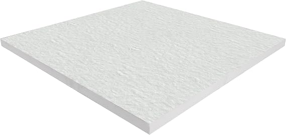 Ceramic Fiber Board - 1 Thick x 23.6 x 23.6, 2300F Rated Fireproof Board, Ceramic Insulation Baffle Board for Stove, Fireplace, Pizza Oven, Forge, Furnace, Kiln, Boiler, Pack of 1