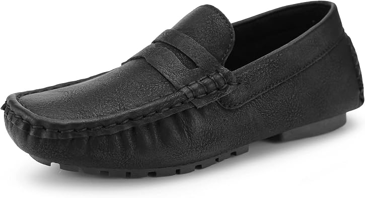 Hawkwell Kids Casual Penny Loafer Slip On Dress Moccasin Driver ShoesToddler/Little Kid/Big Kid
