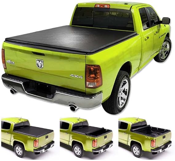 Oryx Auto Soft Roll Up Tonneau Cover | Truck Bed Cover Compatible with 2009-2018 Dodge Ram 1500 | 2010-2018 Ram 2500 3500 6'4" Bed