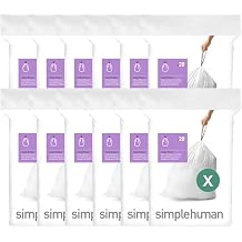 simplehuman Custom Fit Trash Can Liner (240 pack liners)