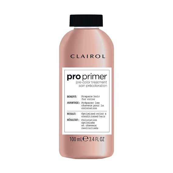 Clairol Pro Primer Pre-Color Treatment | Smooths and Prep Hair Before Coloring | Improves Uptake for All Shades | 3.4 fl oz