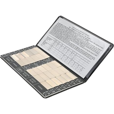 SPI 30-695-1 Surface Roughness Comparator Standards: 2 to 500 Ra Micro Inch Finish, 30 Specimens
