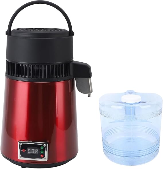 4L Water Distiller, 750W Automatic Distilled Water Maker with Stainless Steel Interior, Single Temperature Auto Power Off, fit for Home Kitchen, Office