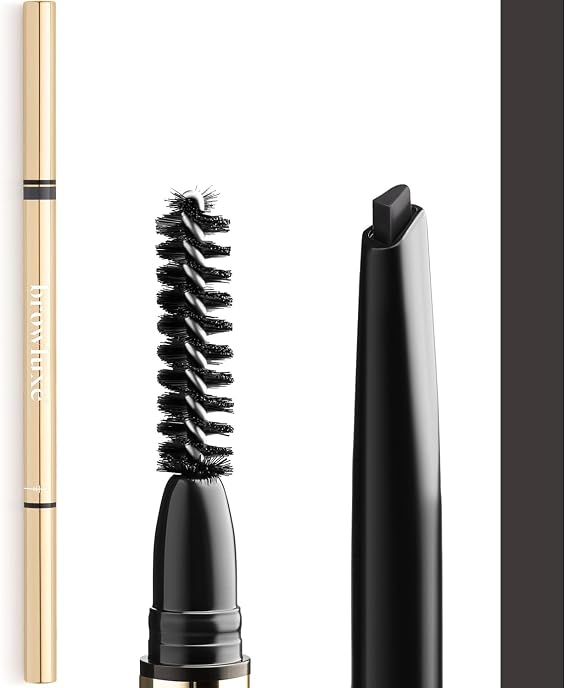 Eye Brow Pencil | Ultra Thin Precision Eyebrow Pencil | Long Lasting, Waterproof Eyebrow Makeup | Nourishing Brow Definer Pencil | Ash
