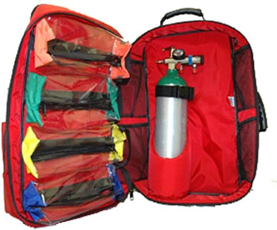 911-84550rd - Backpack O2/Trauma/aed Red 13x5x11in (Each)