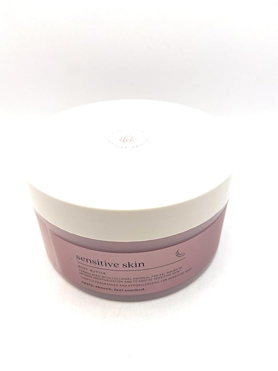 Bath and Body Works Sensitive Skin Colloidal Oatmeal Whipped Body Butter Made With Shea Butter, Coca Butter & Coconut Oil - 6.5 oz / 185 g