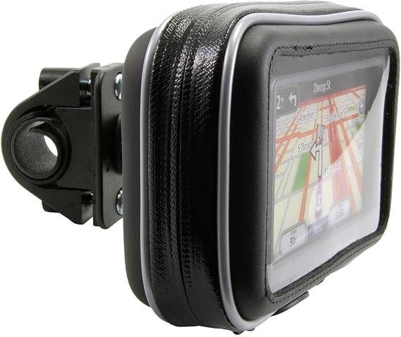 Sirius XM Satellite Radio Motorcycle Mount w/Water Resistant Case and Handle Bar Mount (fit bar up to 1.35 inches)