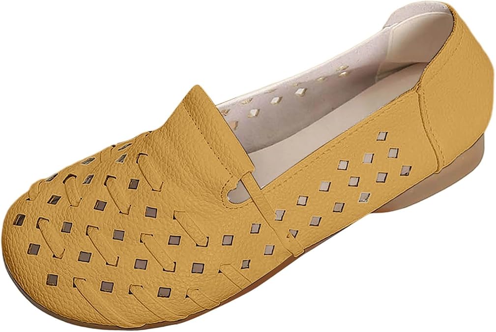 Women Comfortable Casual Shoes Soft Sole Breathable Woven Fabric Sandals for Walking Travel Everyday Wear