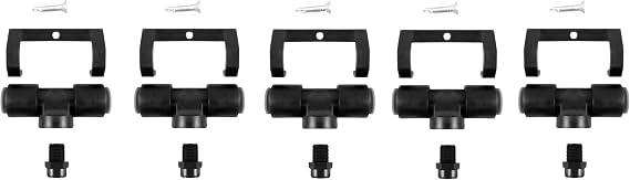 Tefen Misting Nozzle Tee Assembly 3/8" Push-in with Poly Filter 3GPH 5 Pack