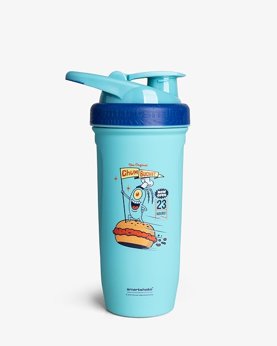 Smartshake Reforce Stainless Steel Protein Shaker Bottle 900 ml | 30 oz - Leakproof Screw-on Lid - BPA Free - Unisex - Chum Bucket