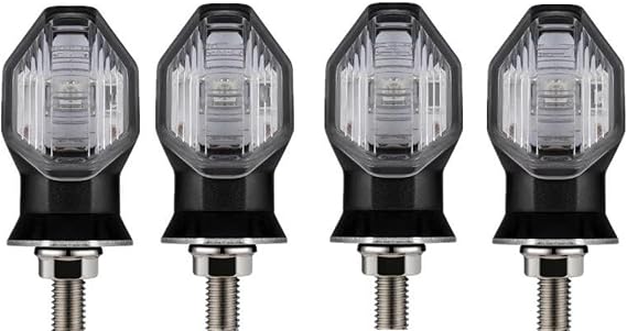lamp part Motorcycle Turn Signal Light 12V Flasher Indicator Blinker For H-onda RS150R RS 150 R For Wave Alpha For 110i 125i For Dash 125 BeAT(4PCS Clear)