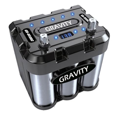 Gravity GR-800BC Car Audio Power Storage Capacitor - High-Power Amplifier Battery Support, Voltage Stabilization for 12V Car Stereo Systems