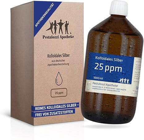 Colloidal Silver 25 ppm 1000 ml