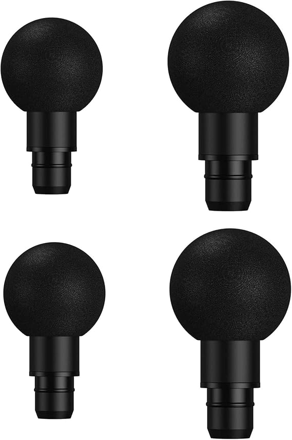 Massage Gun Heads for Hypervolt Go, 4 Replaceable Massager Gun Attachment