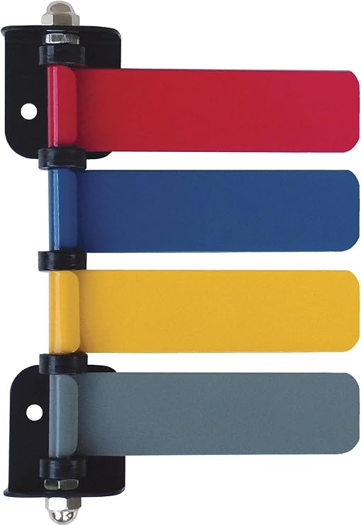 American Made Exam Room Flags | Medical Door Flags for Doctors Offices, Hospitals and Clinics 4" 4 Flag System (High Grade Aluminum)
