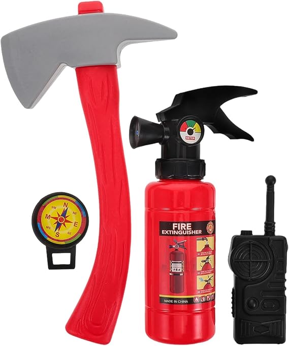 DECHOUS Firefighter Costume Props - Fire Extinguisher Water Squirt Toy Set