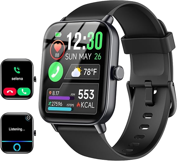 Smart Watch for Women/Men, Bluetooth Calling, Alexa built-in, iOS Android
